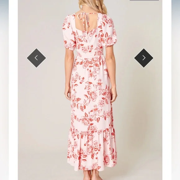 Pretty In Peonies Lynette Sweetheart Maxi Dress - Picture 4 of 5